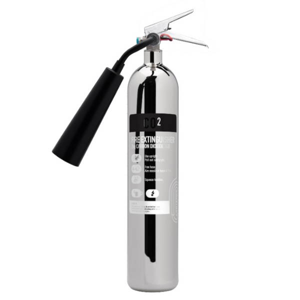 Contempo 5kg CO2 Stainless Steel Fire Extinguisher