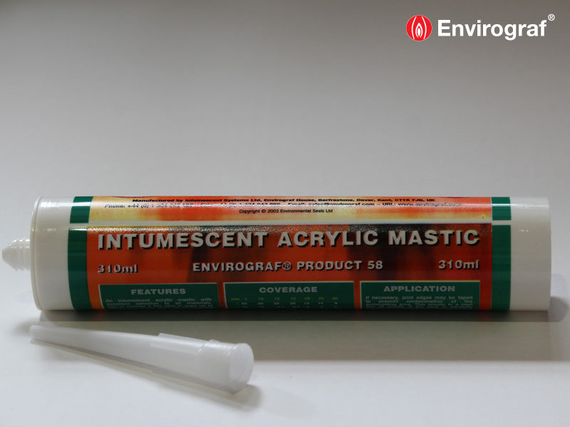 Intumescent acrylic and Acoustic Mastic (Product 58)